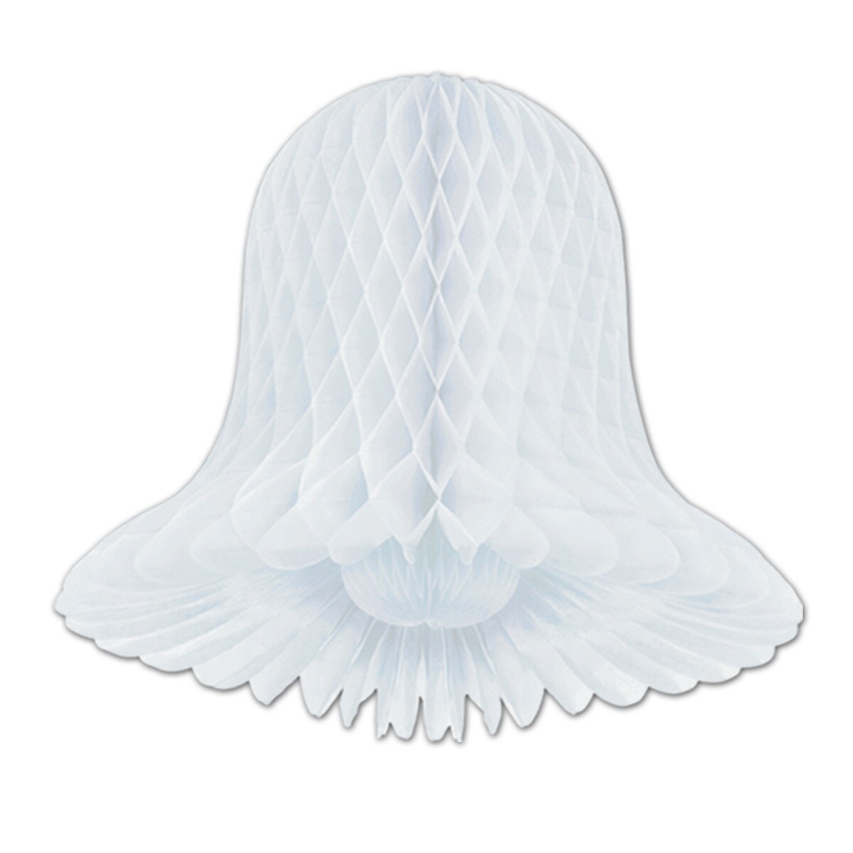 Beistle Club Pack of 24 White Honeycomb Hanging Westminster Tissue Bells Party Decorations 9