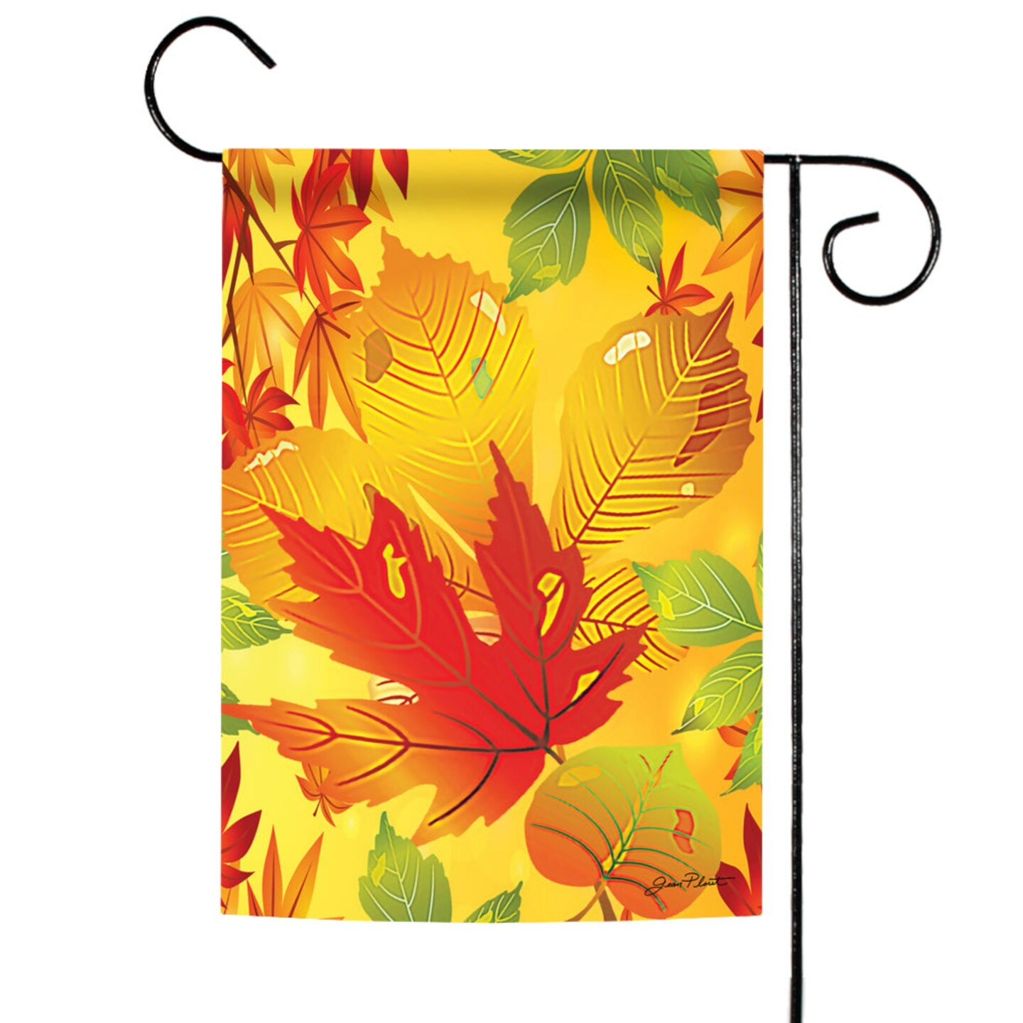 Toland Home Garden Yellow and Red Happy Fall Welcome Outdoor Garden ...