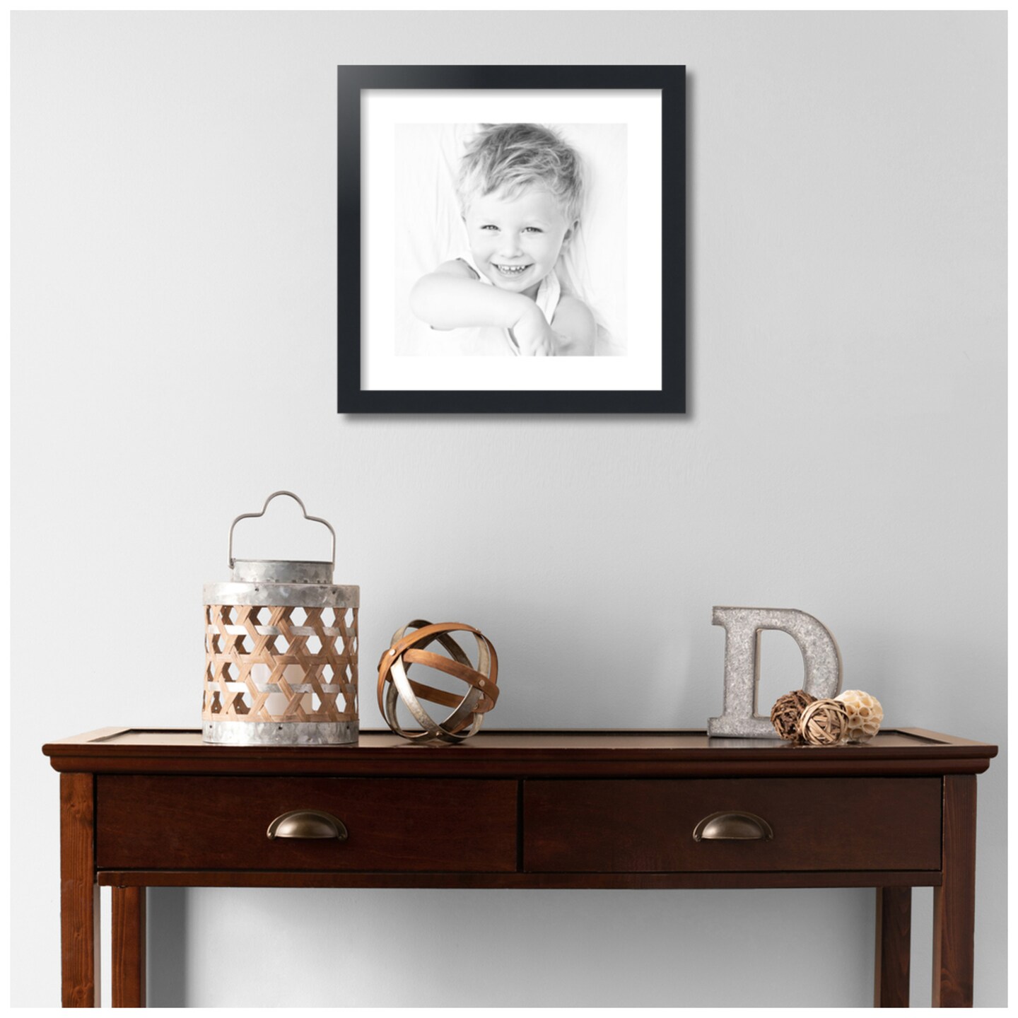 ArtToFrames 16x16" Matted Picture Frame with 12x12" Single Mat Photo Opening Framed in 1.25" Black and 2" Mat (FWM-3926-16x16)
