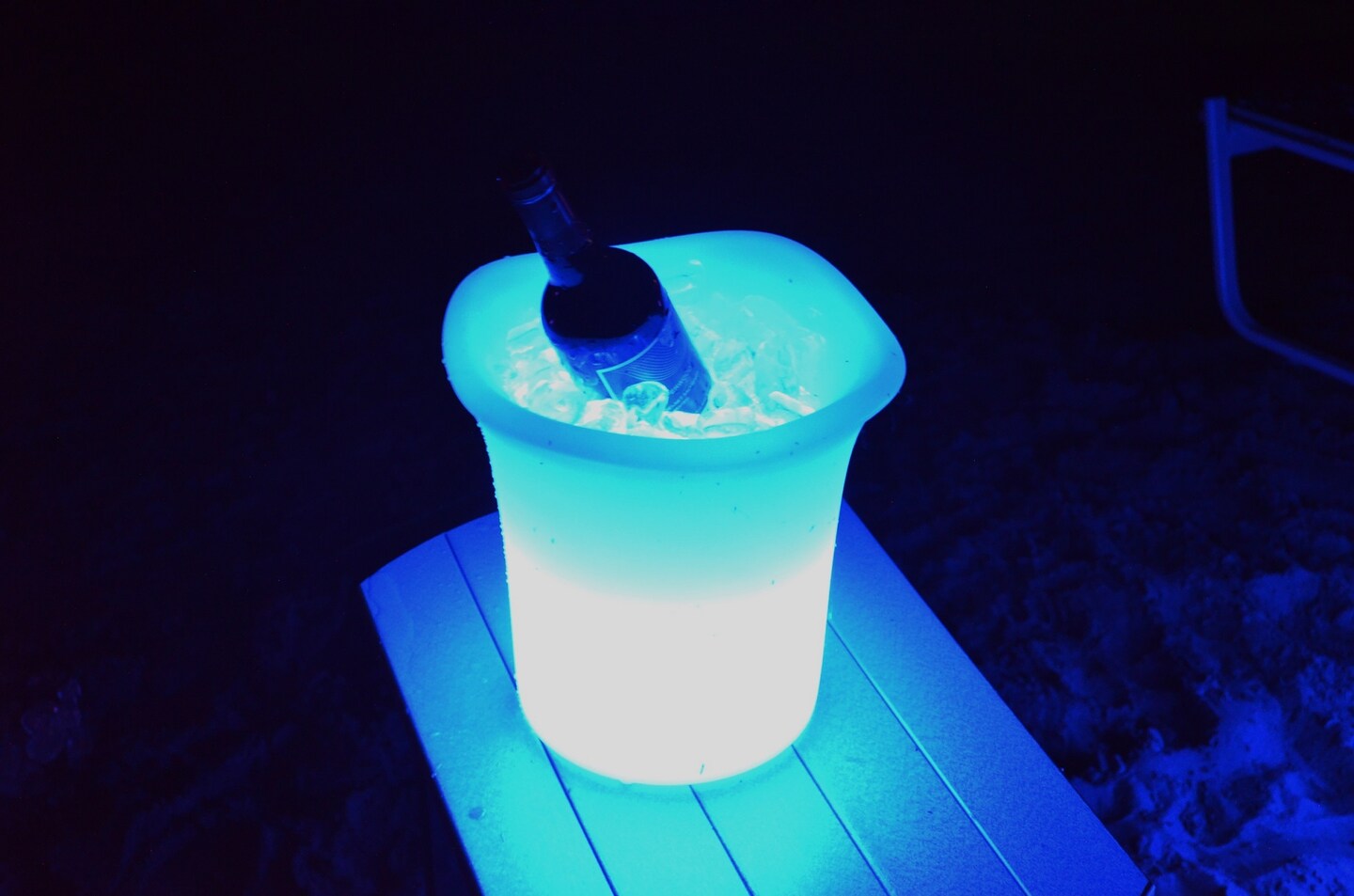 The Pool Supply Shop 11&#x22; Remote Controlled Portable LED Illuminated Color Changing Ice Bucket