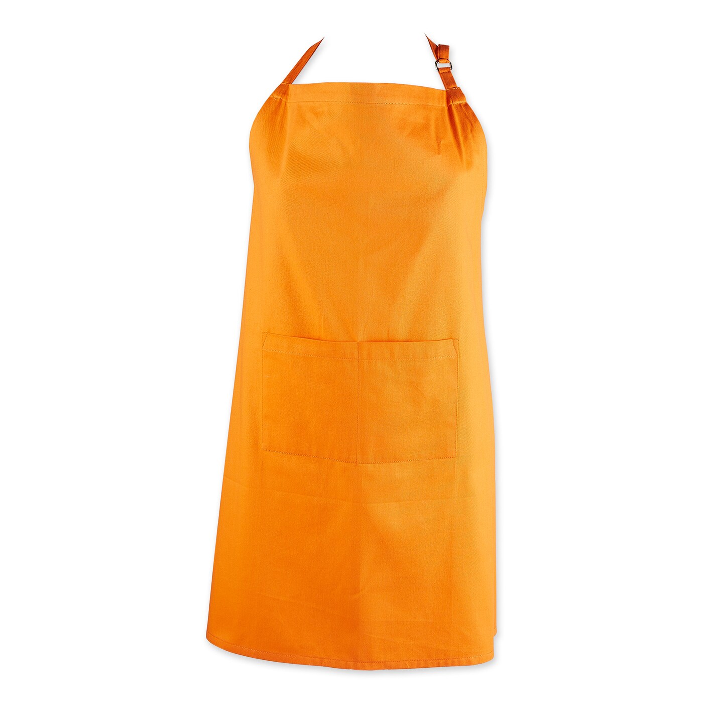 Contemporary Home Living Unisex Chino Cotton Kitchen Chef Apron - 38" - Tangerine Orange