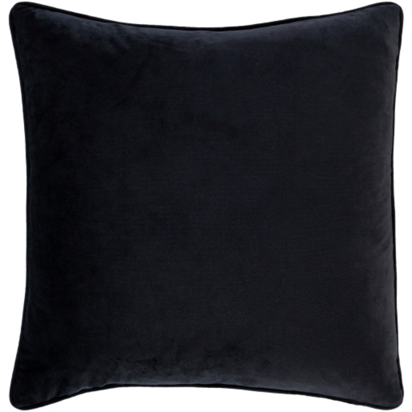 Tiwari Home 20 Blue Crushed Velvet Square Throw Pillow