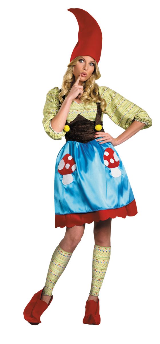 The Costume Center Green and Blue Ms. Gnome Women Adult Halloween Costume - Small