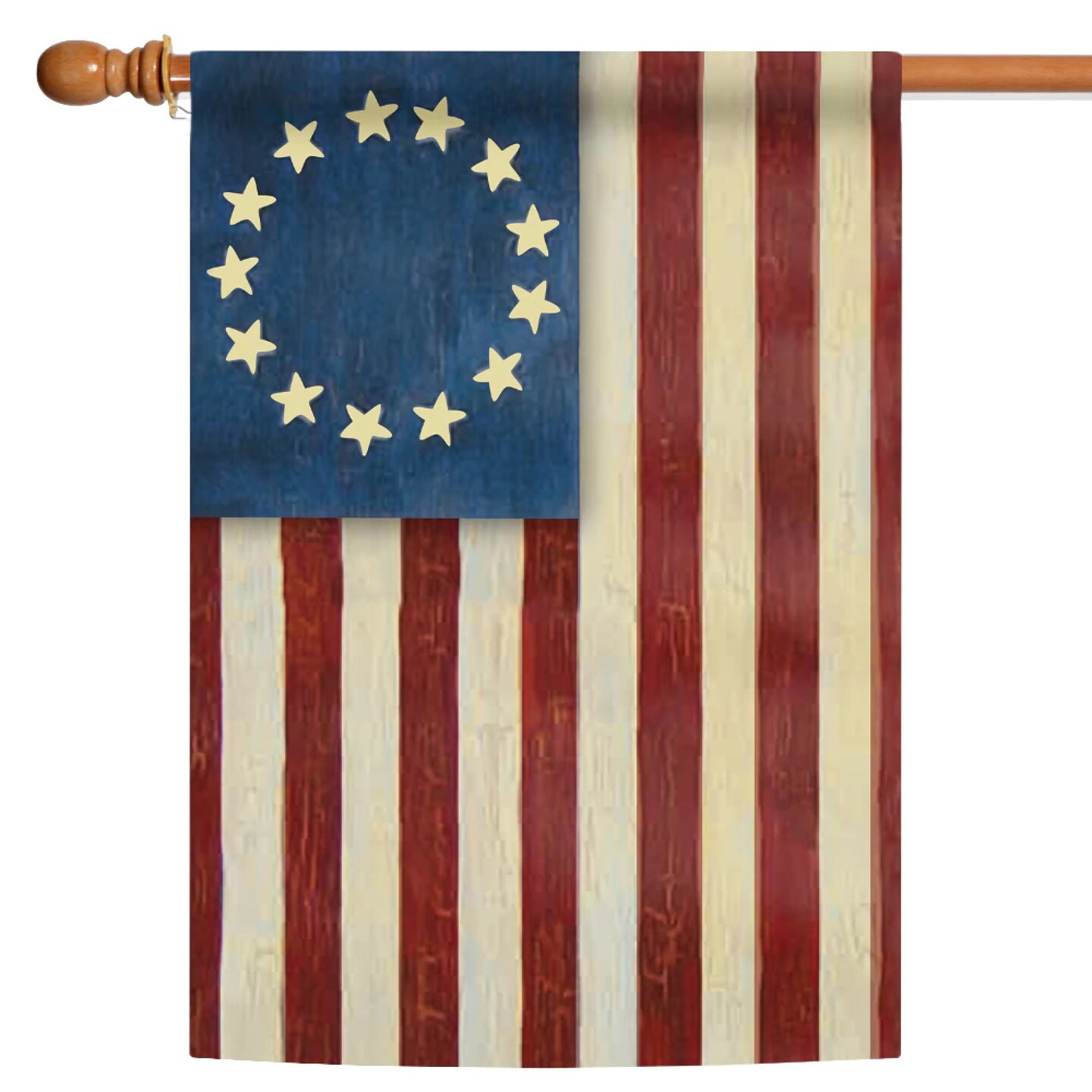 Toland Home Garden Vintage-Style Betsy Ross USA Flag Patriotic Outdoor Flag - 40&#x22; x 28&#x22;
