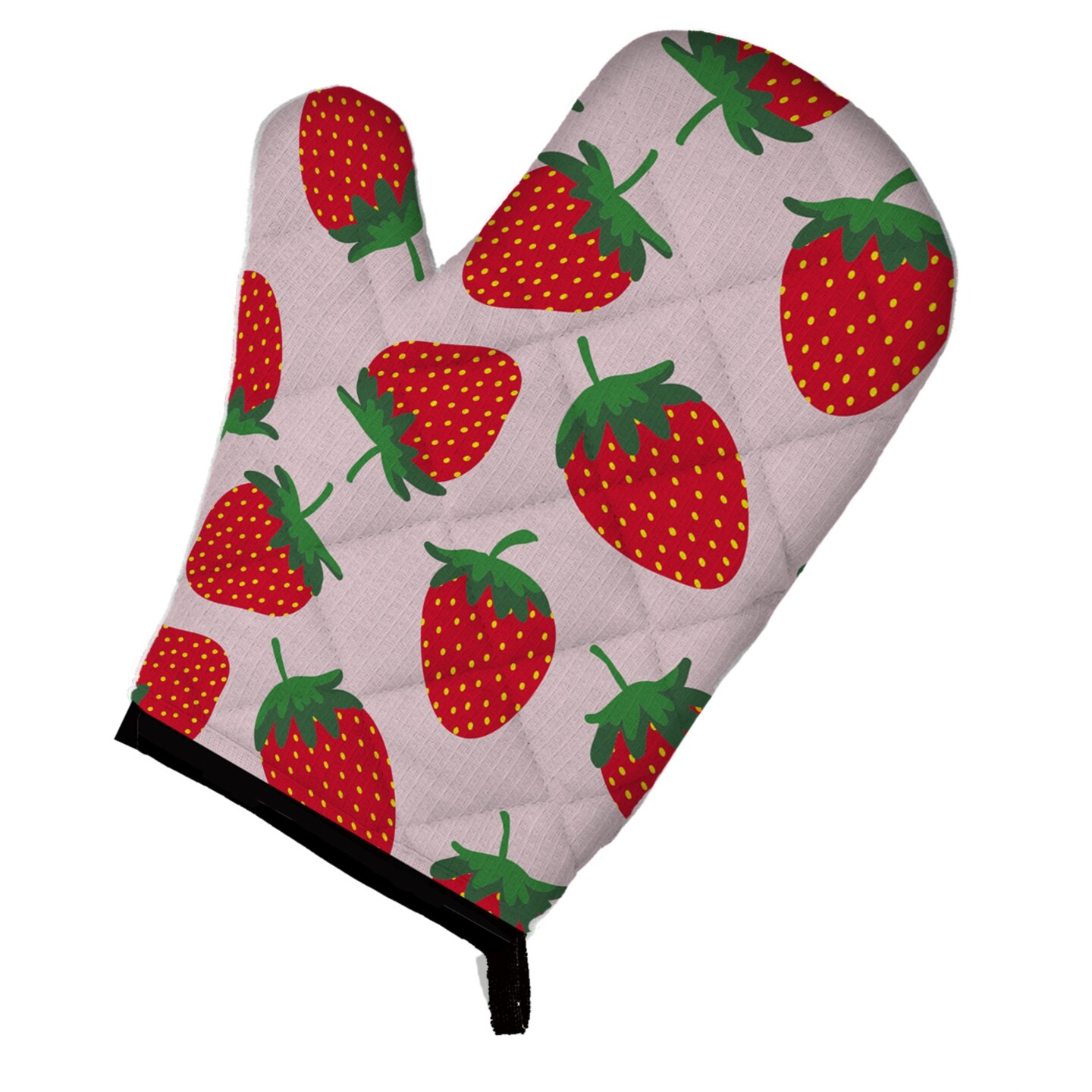 &#x22;Caroline&#x27;s Treasures Strawberries on Pink Oven Mitt, Multicolor, 12&#x22;&#x22; x 8.5&#x22;&#x22;&#x22;