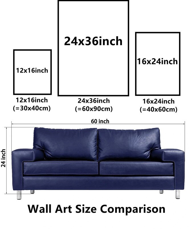 3 Set Framed Canvas Wall Art Oil Paintings - Golden Art