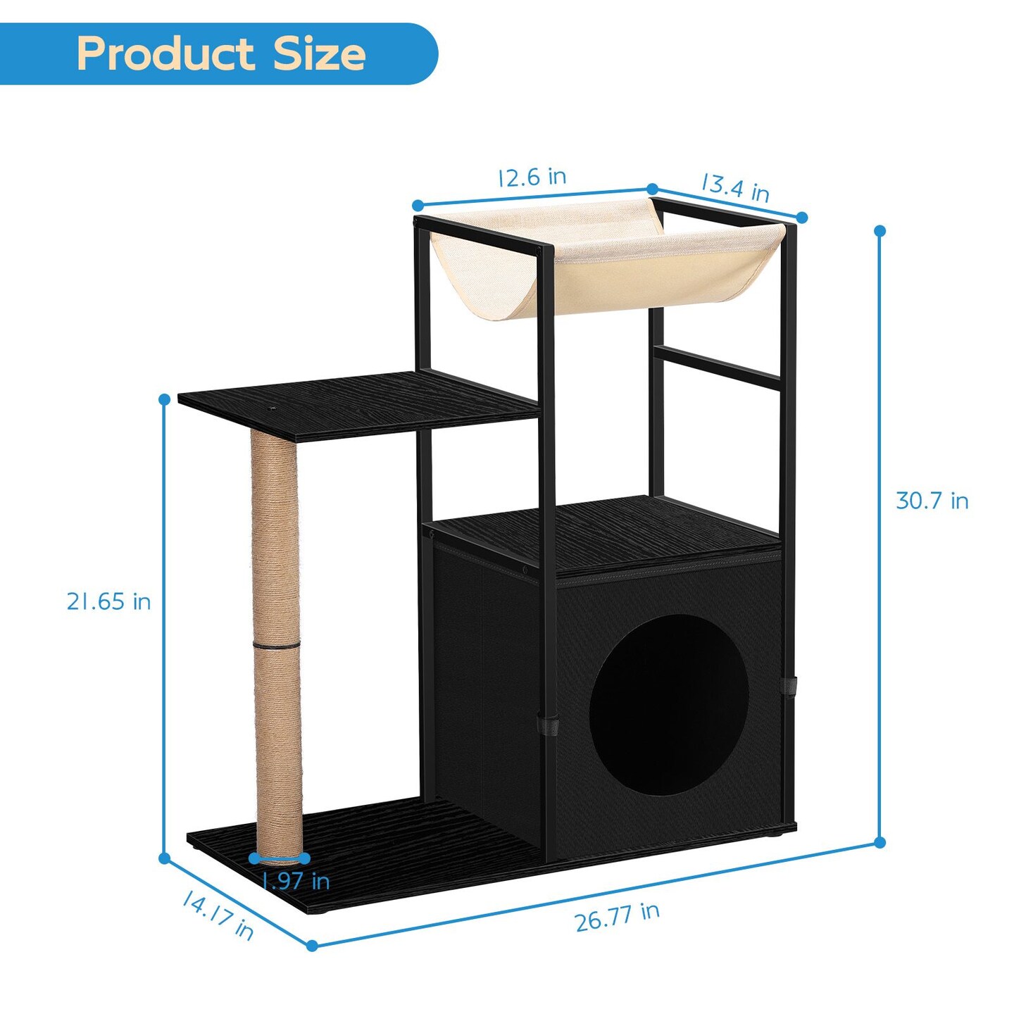 Cat Tree, Cat Tower for Indoor Cats, Cat Tree Tower
