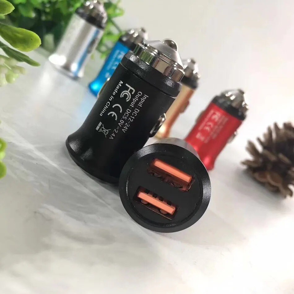 Premium Car Charger | Max Output 2.1A (2 USB) | Turbocharged Charging Anywhere | MINA&#xAE;