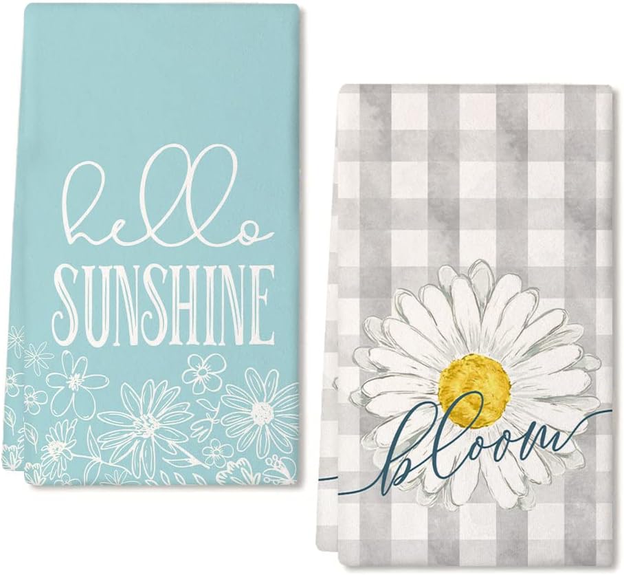 Spring Summer Absorbent Kitchen Towels for Kitchen &#x26; Bathroom