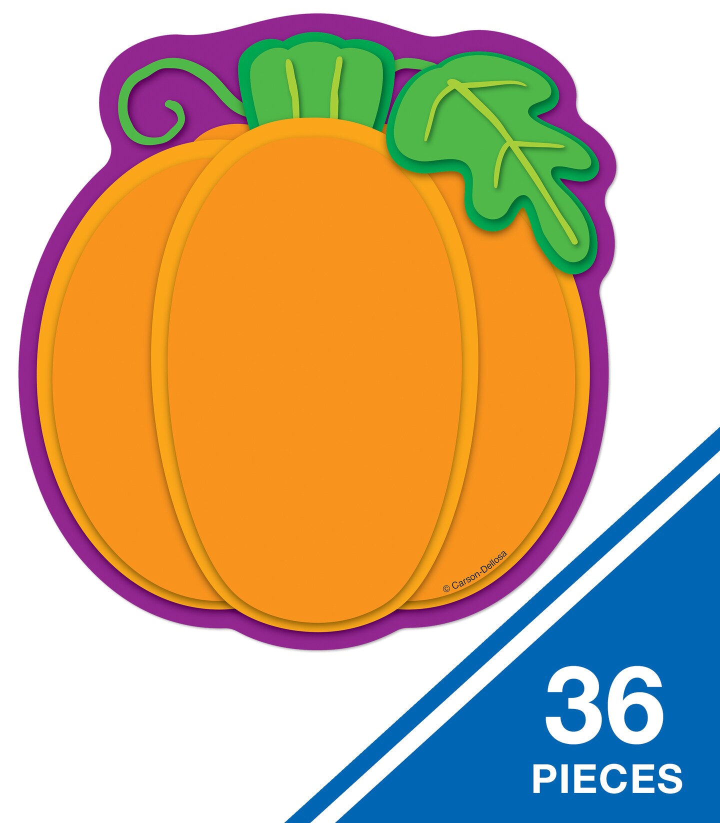 Carson Dellosa 36-Piece Fall Pumpkins Bulletin Board Cutouts, Orange Pumpkin Classroom Cutouts, Perfect for Fall Classroom D&#xE9;cor and Halloween Classroom D&#xE9;cor