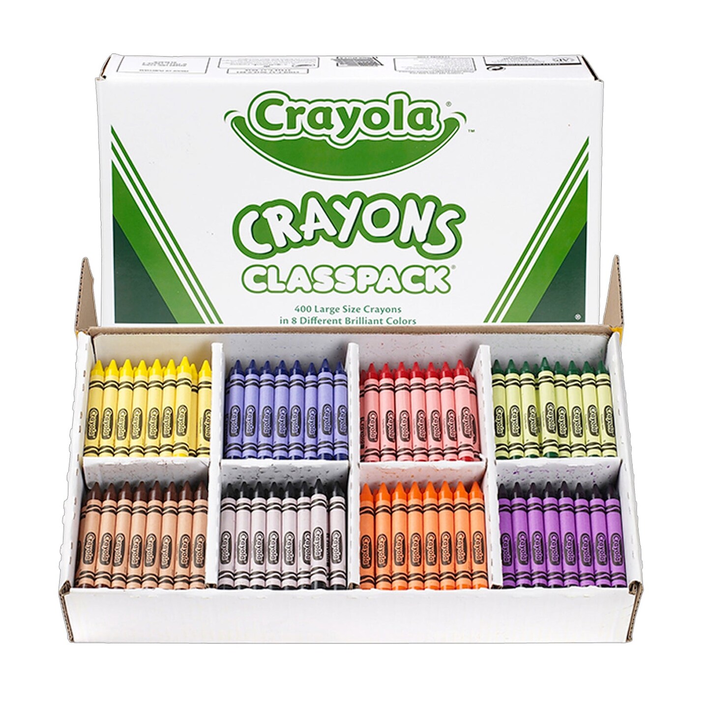 Crayon Classpack&#xAE;, Large Size, 8 Colors, 400 Count