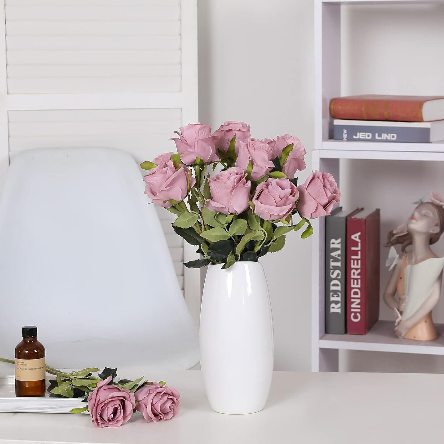 Artificial Silk Rose Flower Bouquet 10 pcs