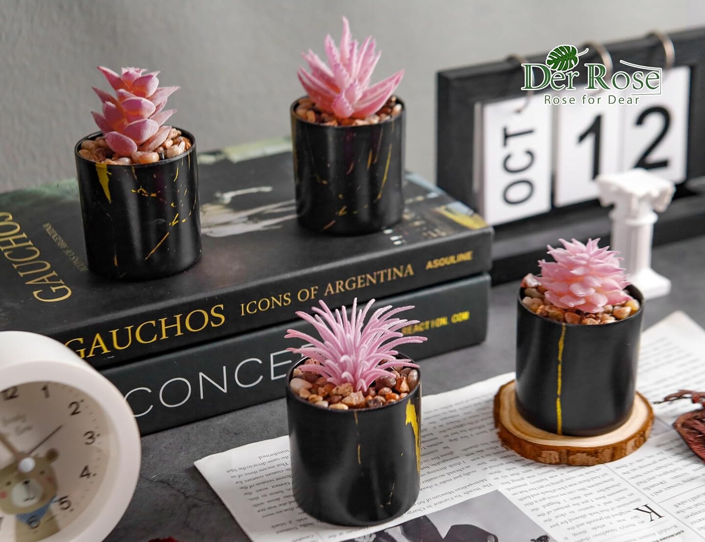 Artificial Pink Plants Succulents