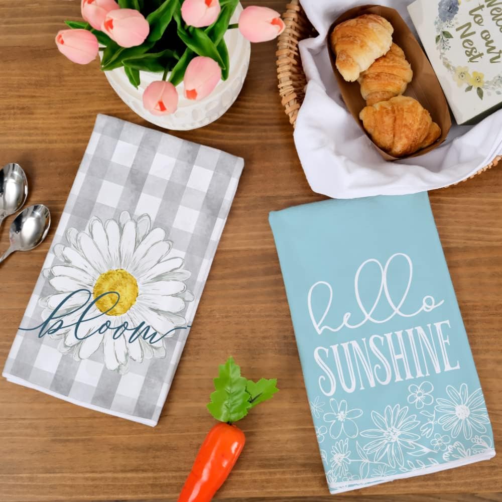 Spring Summer Absorbent Kitchen Towels for Kitchen & Bathroom