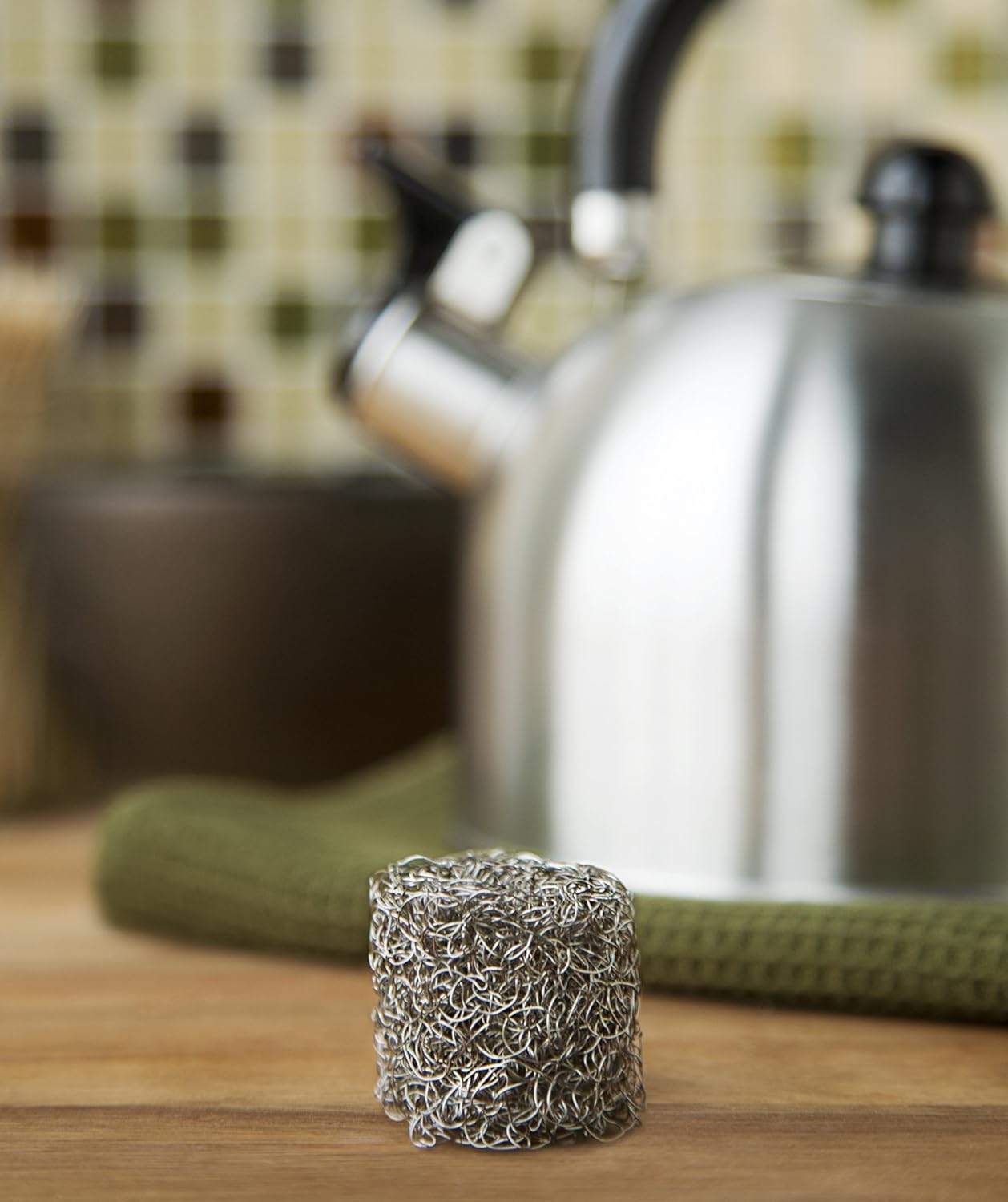 Kettle Scale Collector, 1 x 1 x 1 inch, Stainless Steel Mesh
