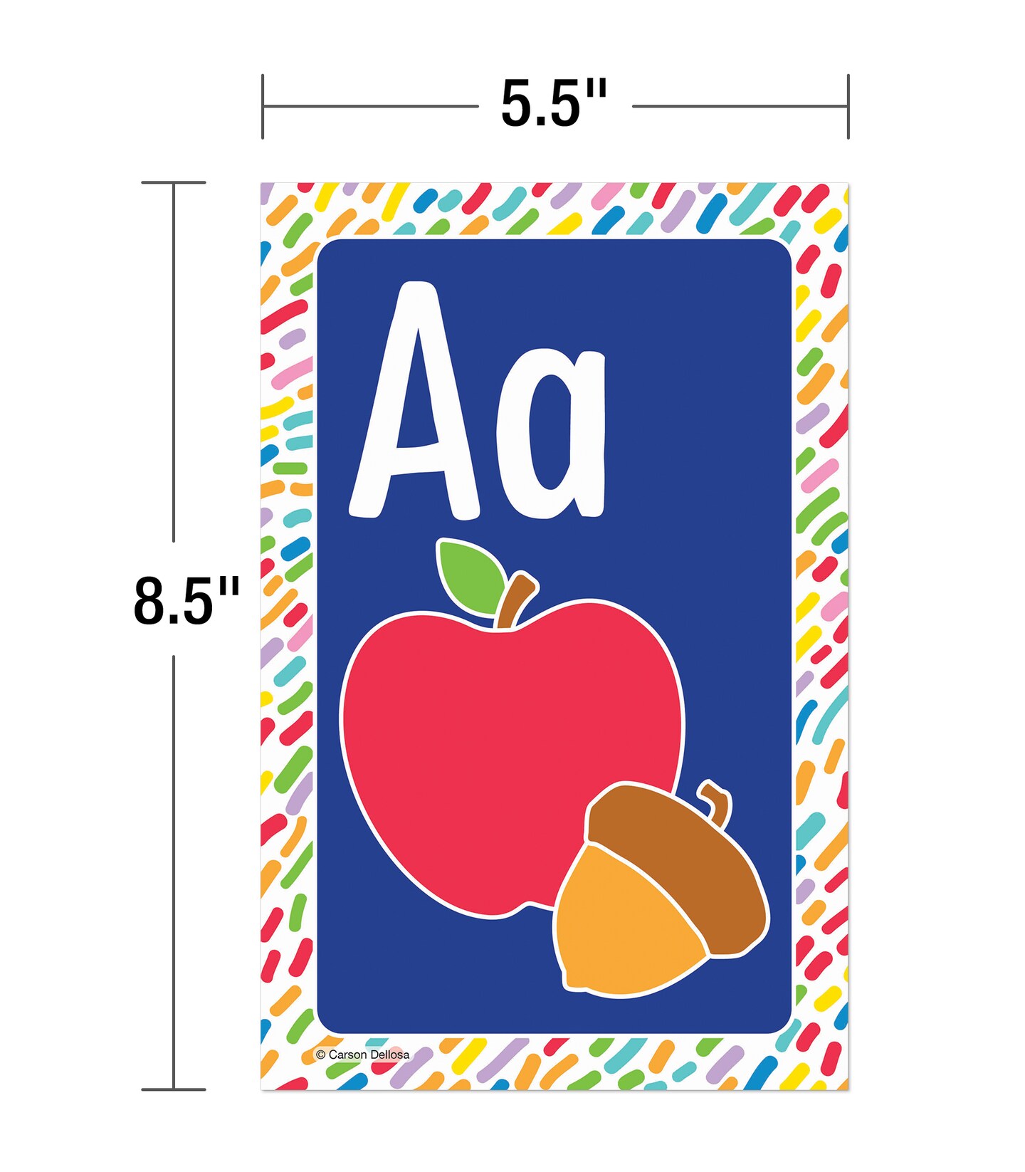 Carson Dellosa 26 pc Set of abc Bulletin Board Decorations, Alphabet Toddler Learning Posters, Letters With Sight Word Images for Sound Recognition, Preschool and Kindergarten Classroom and Wall Decor