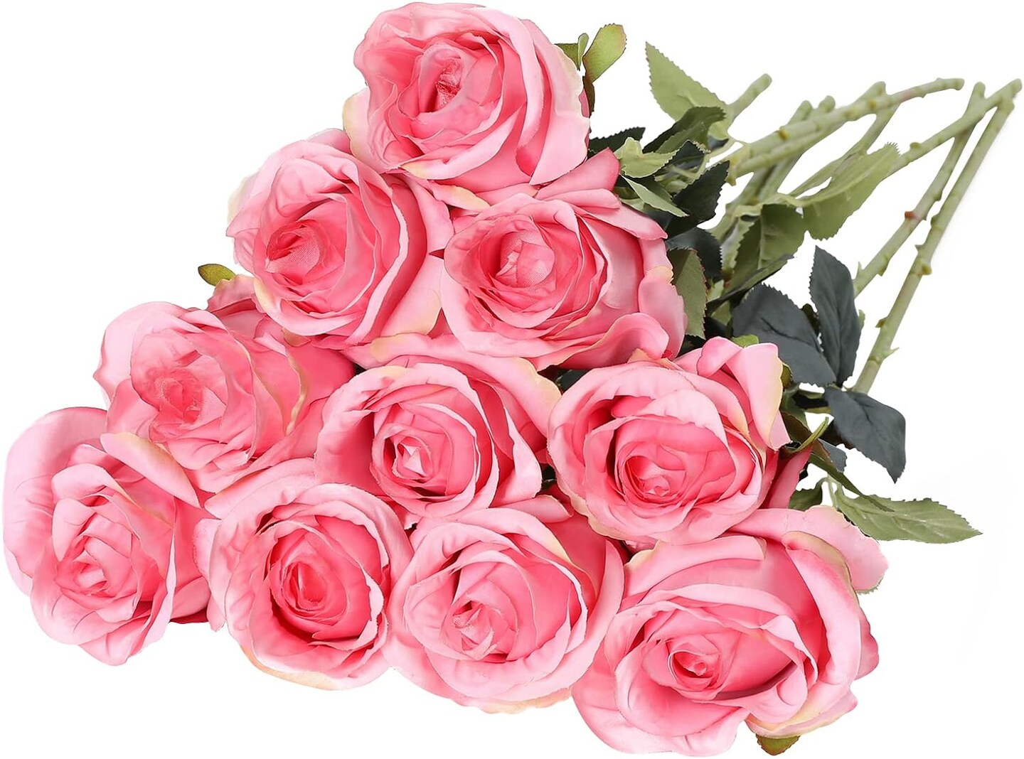 Artificial Silk Rose Flower Bouquet 10 pcs