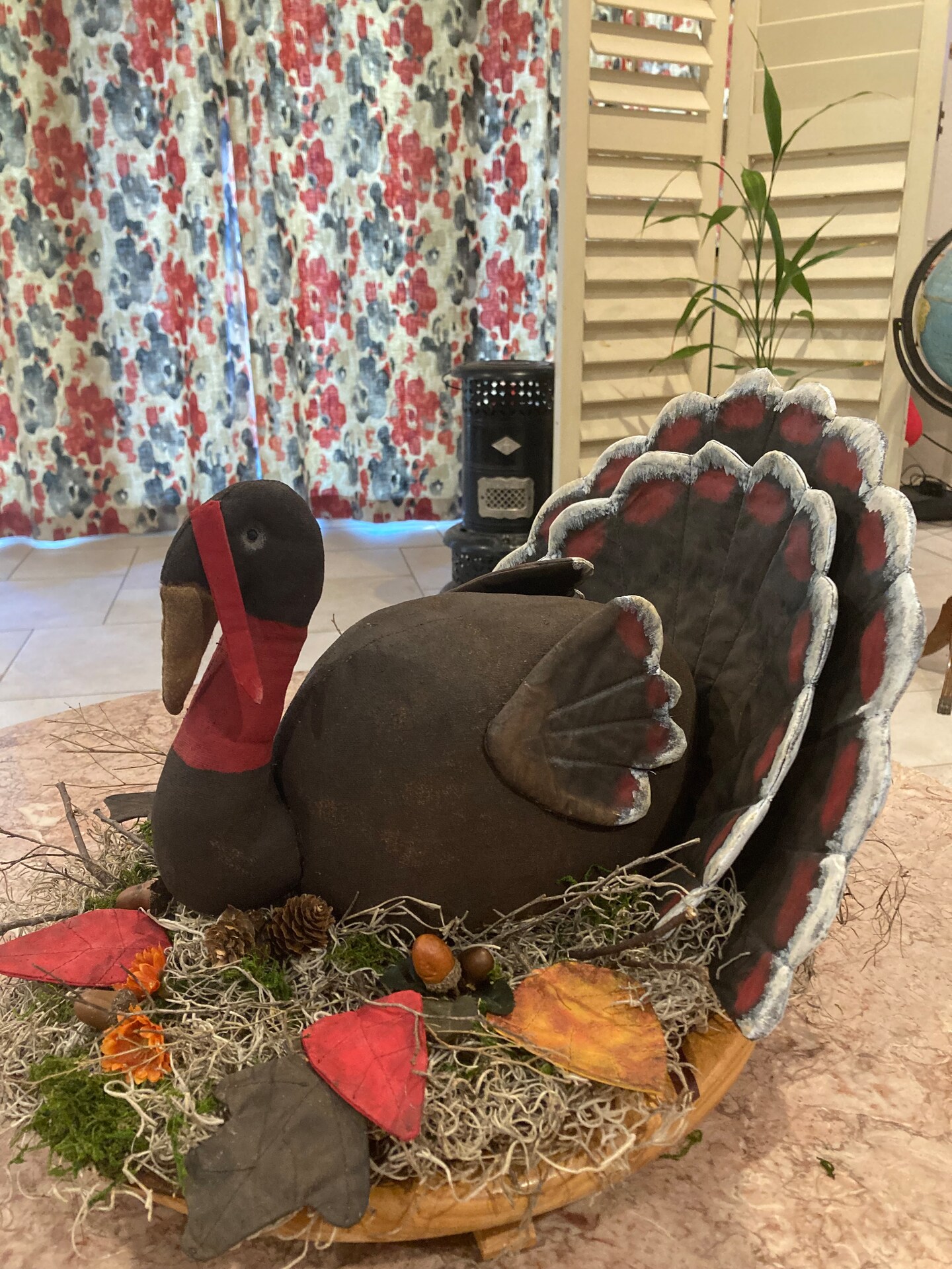 Handmade Thanksgiving Turkey Table Centerpiece - Fall Decoration - Thanksgiving Decoration - Fall Farmhouse - Country Decor - image10