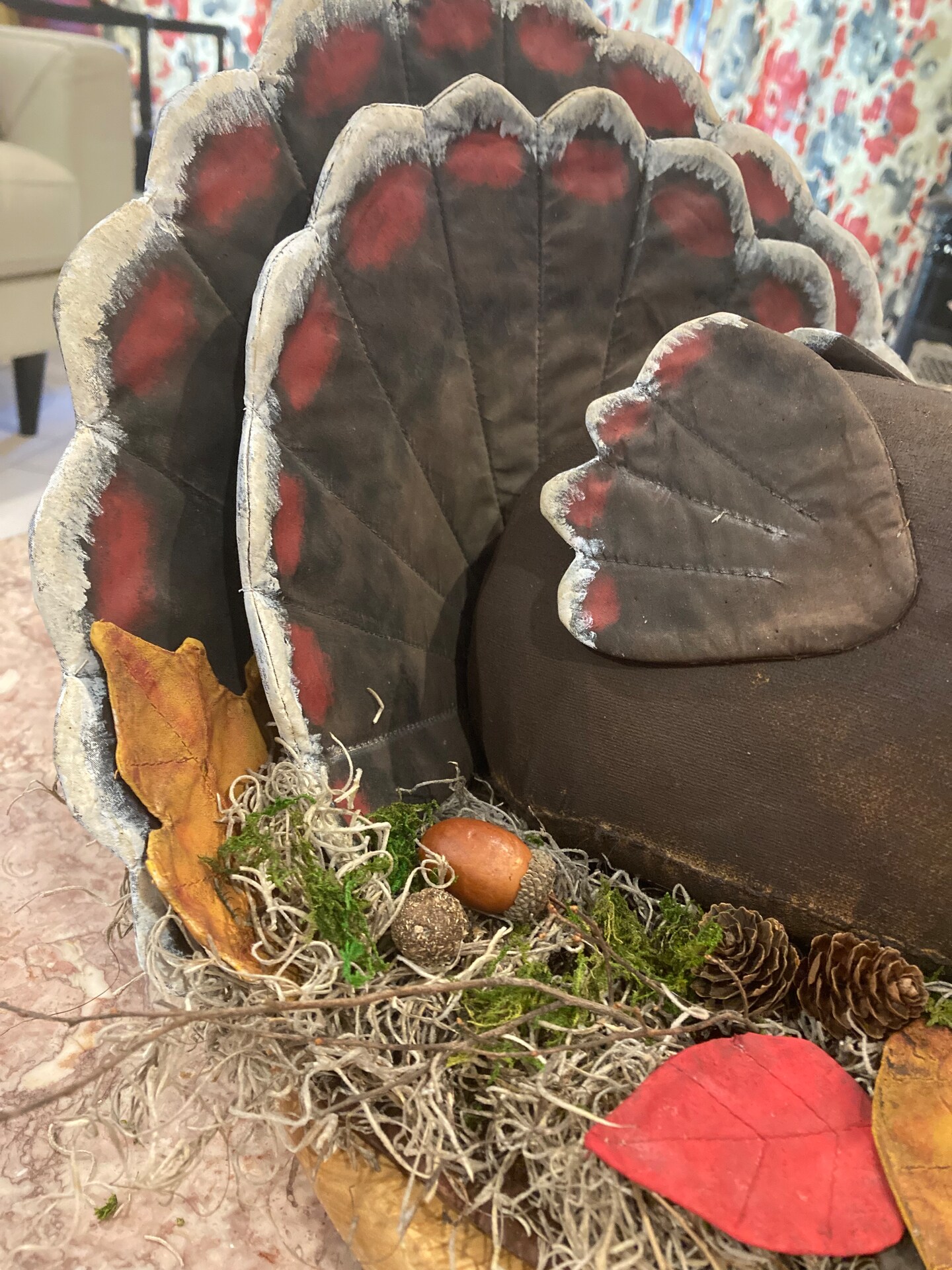 Handmade Thanksgiving Turkey Table Centerpiece - Fall Decoration - Thanksgiving Decoration - Fall Farmhouse - Country Decor - image8