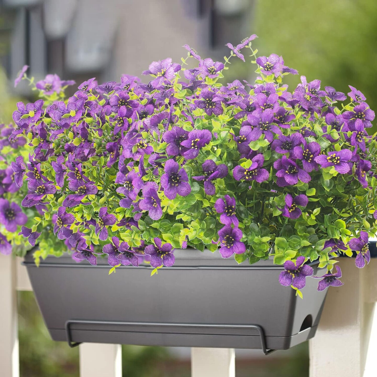 10 Bundles UV Resistant Artificial Flowers for Outdoor D&#xE9;cor