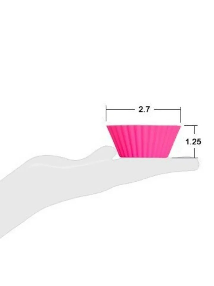 12 Silicone Cake Muffin Cupcake Liners - Baking Cups & Chocolate Cookie Molds