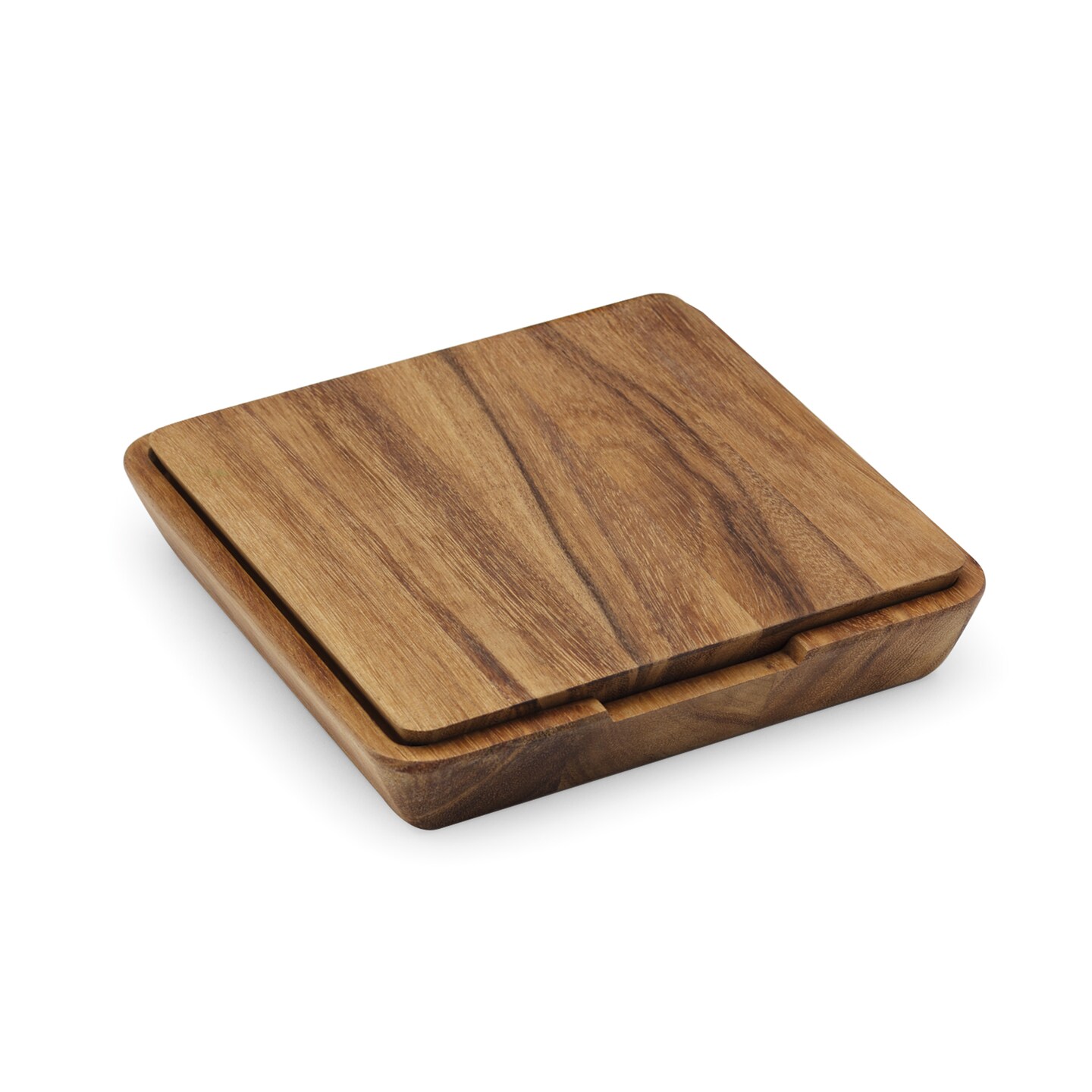 Brown Cheese Board and Knife Set