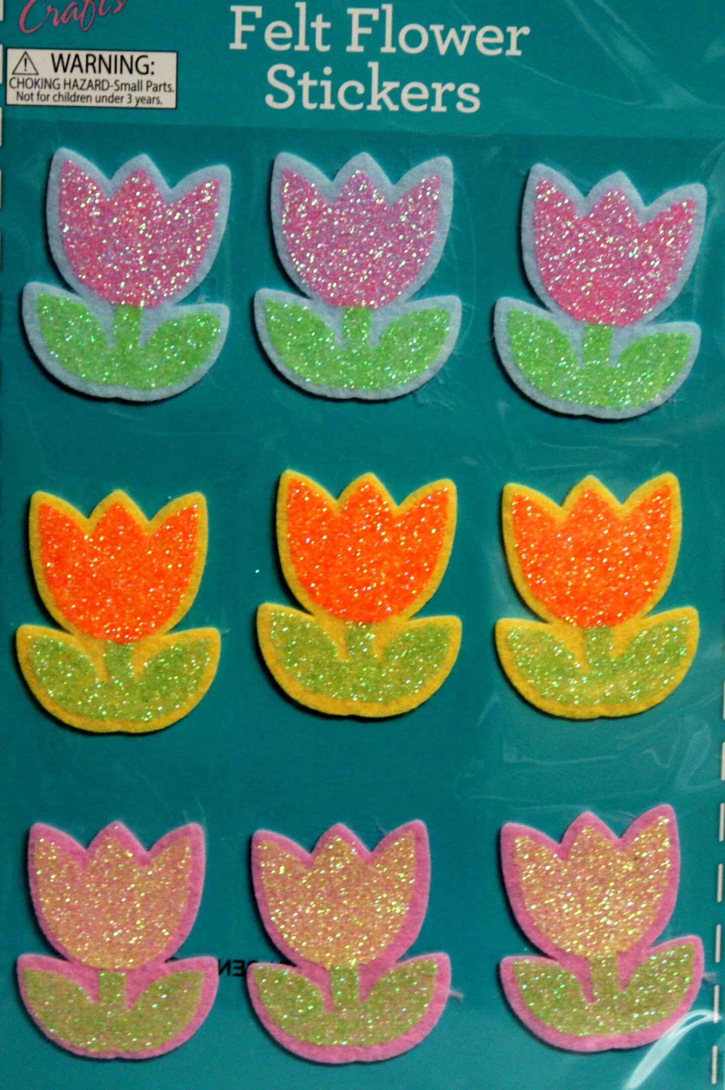 Designer Spring Flowers Dimensional Glitter Felt Stickers Michaels