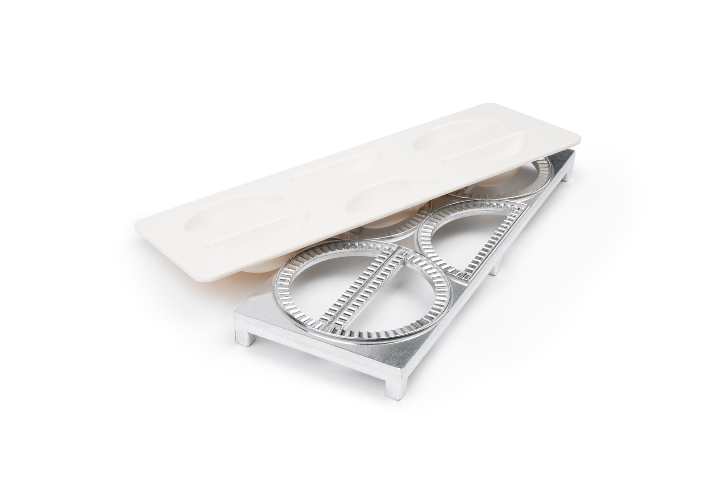 White Pierogi Maker Aluminum