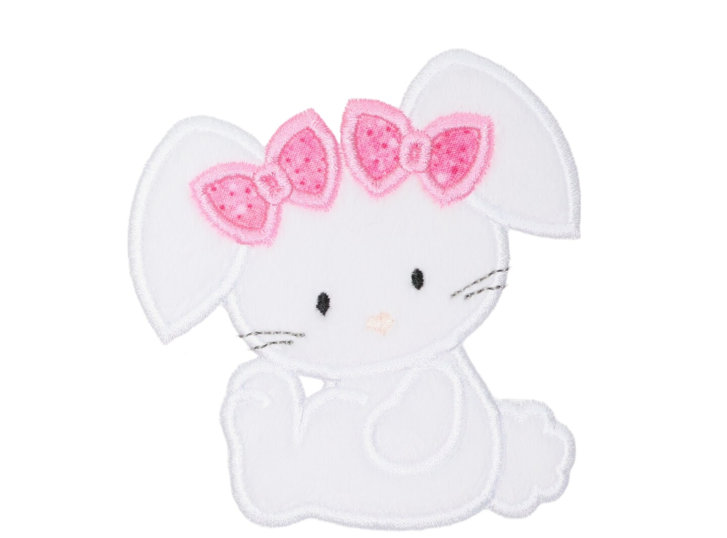 Baby Bunny Girl Easter Patch in your choice of Sew or Iron on ...