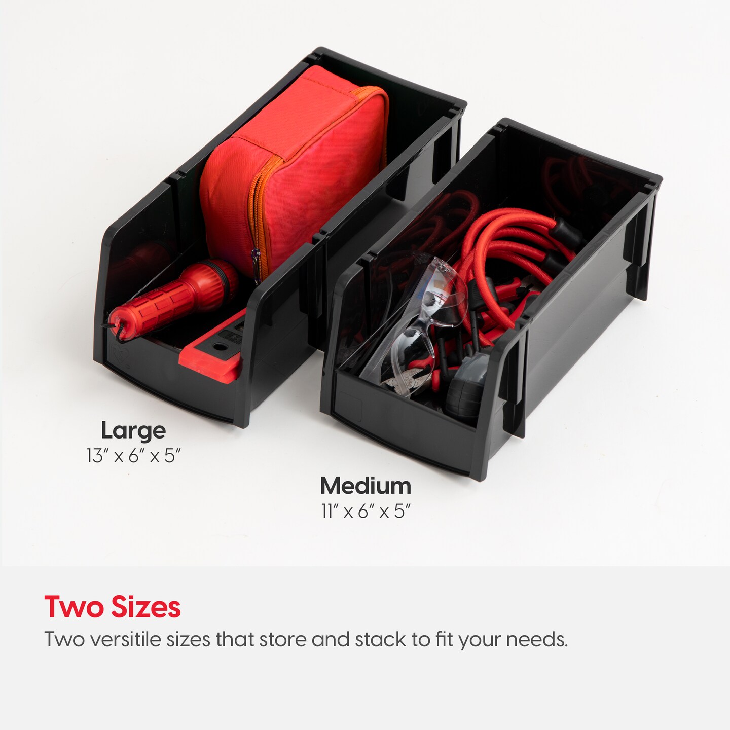 IRIS USA Stackable Plastic Food Storage Bin