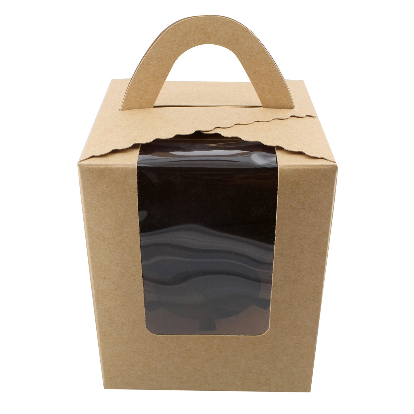 Spec101 | Single Cupcake Holders - 50 Pk Individual Cupcake Boxes with Inserts