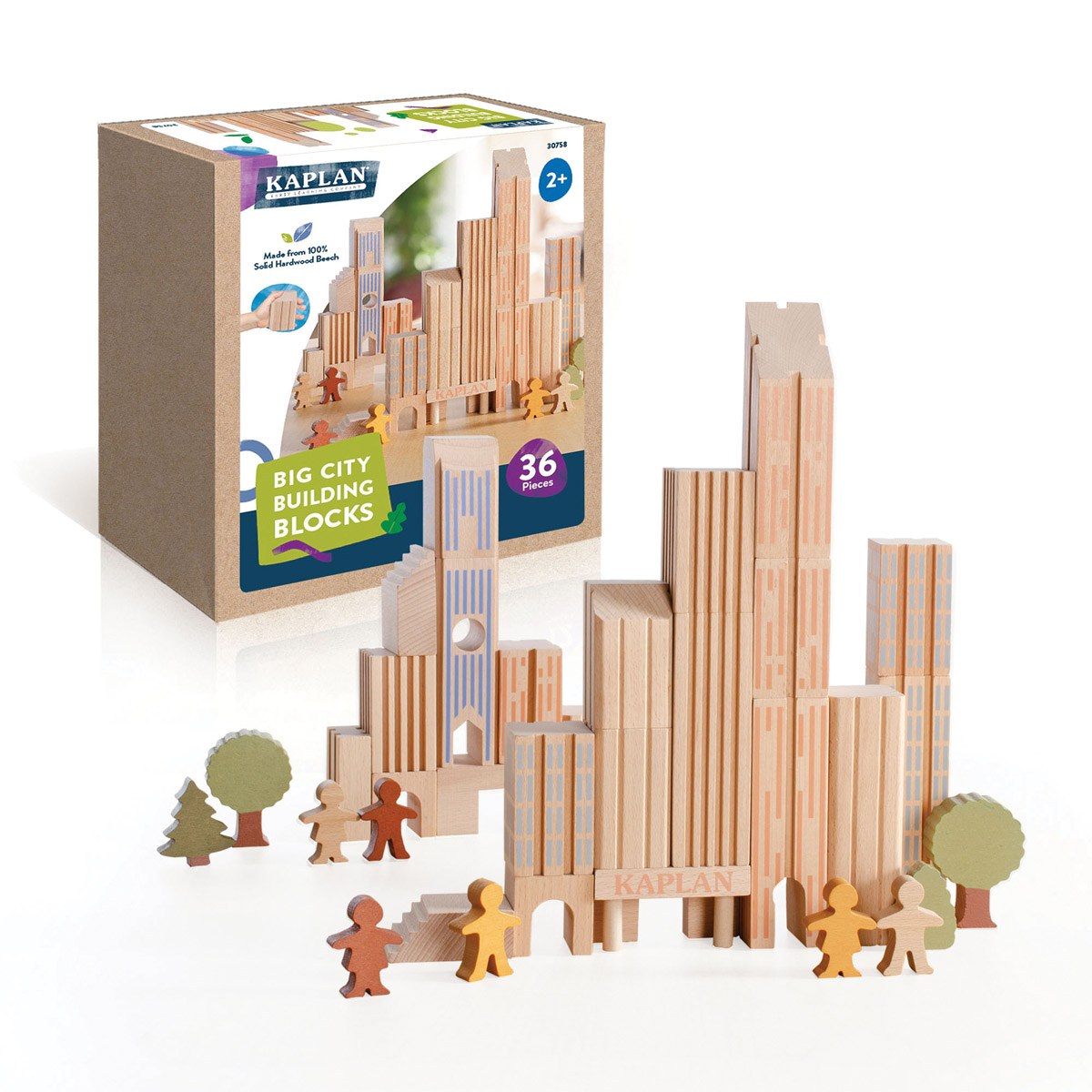 Kaplan Early Learning Company Big City Building Blocks Set - 36 pieces