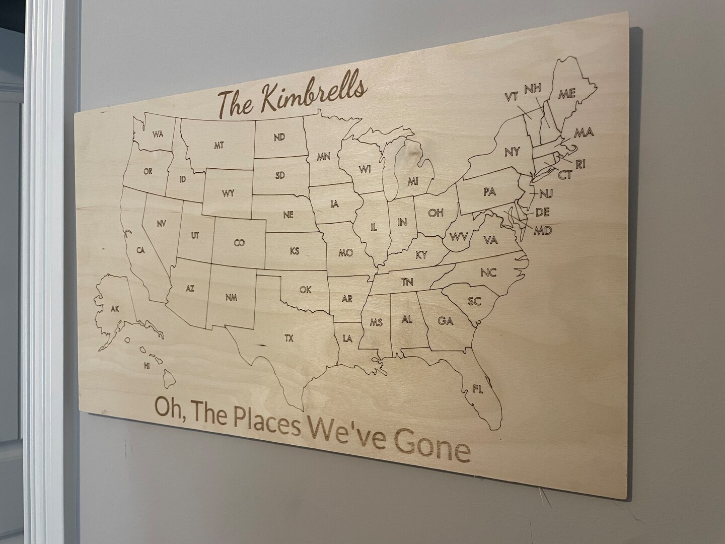 Personalized Wooden United States - 28693978652176 