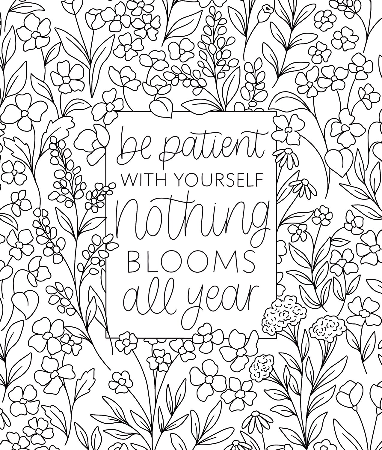 On the Bright Side Coloring Book: Floral Patterns to Help You Relax, Unwind, and Focus on the Good