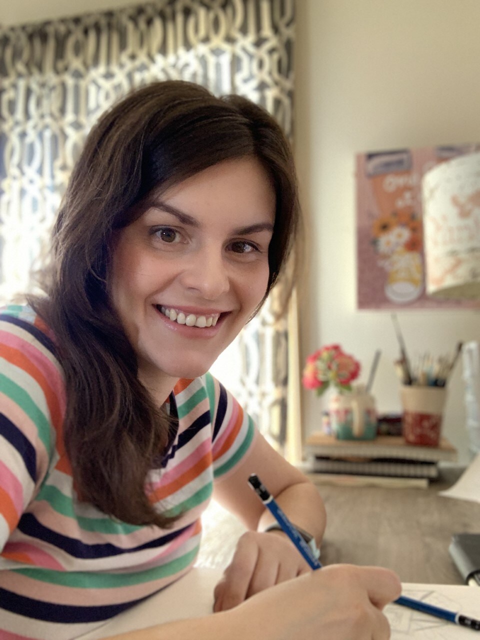 ColorMaps Flowers: Color-Coded Patterns Adult Coloring Book