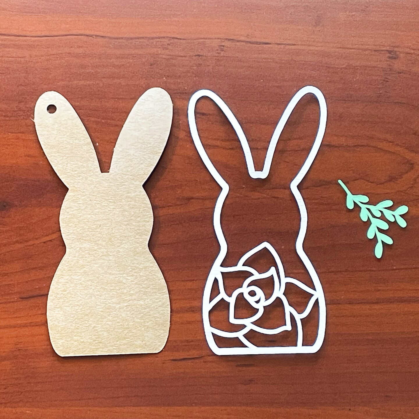 Floral Easter Bunny Tag image 5