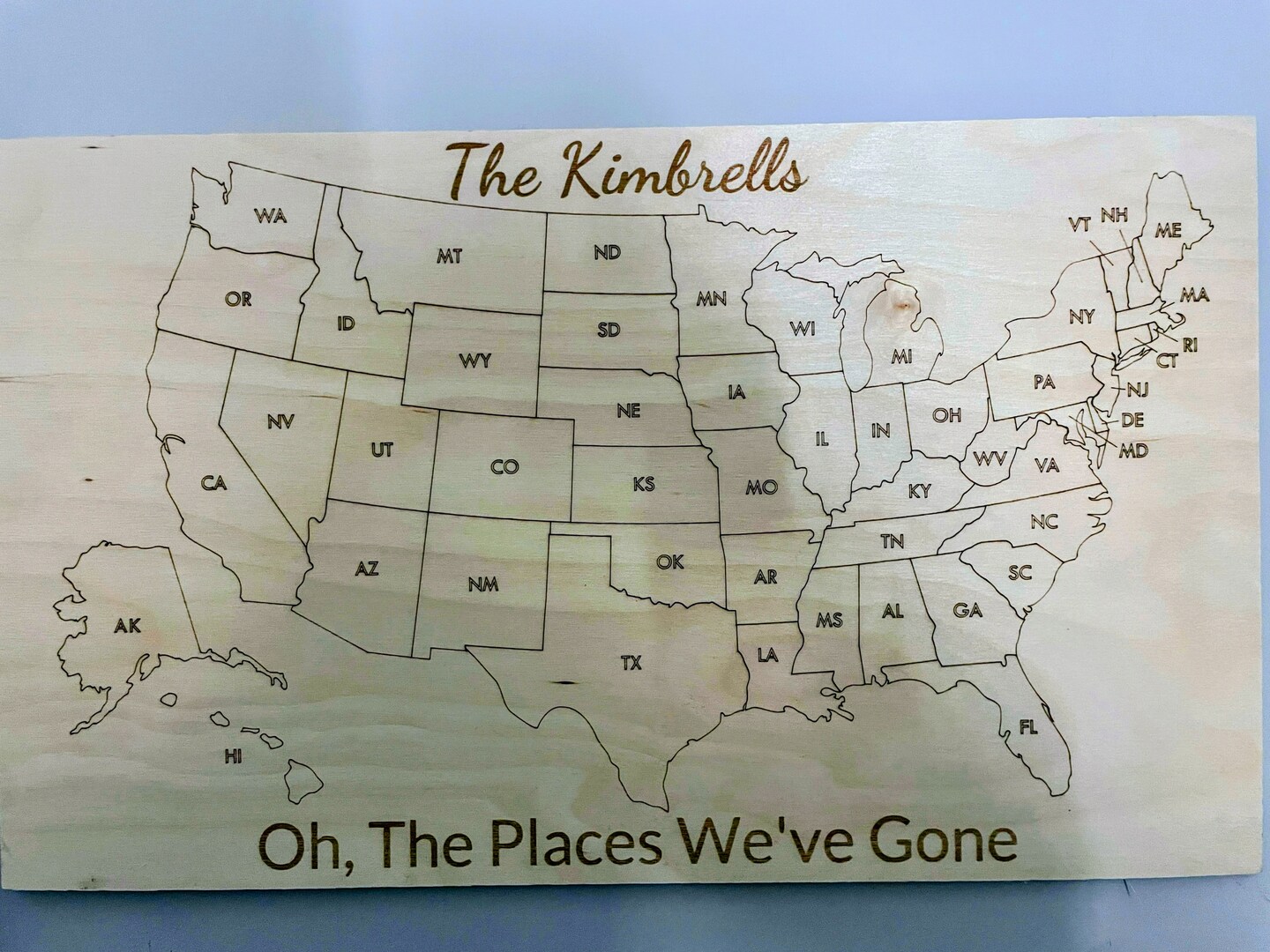 Personalized Wooden United States - 28694247087632 