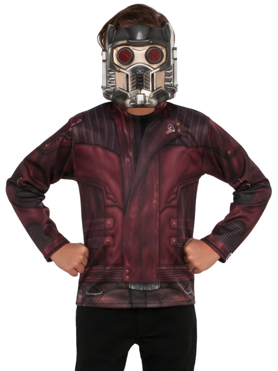 Child&#x27;s Boys Guardians Of The Galaxy Vol. 2 Star-Lord Shirt And Mask Costume