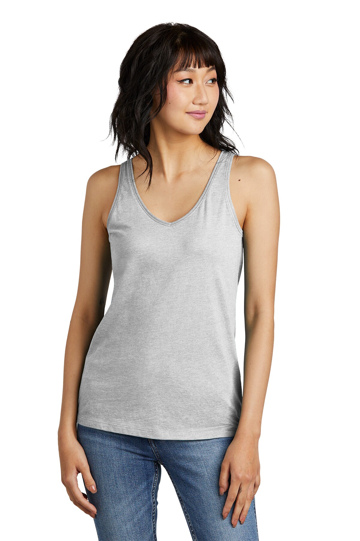 District&#xAE; Women&#x2019;s Perfect Blend CVC V-Neck Tank