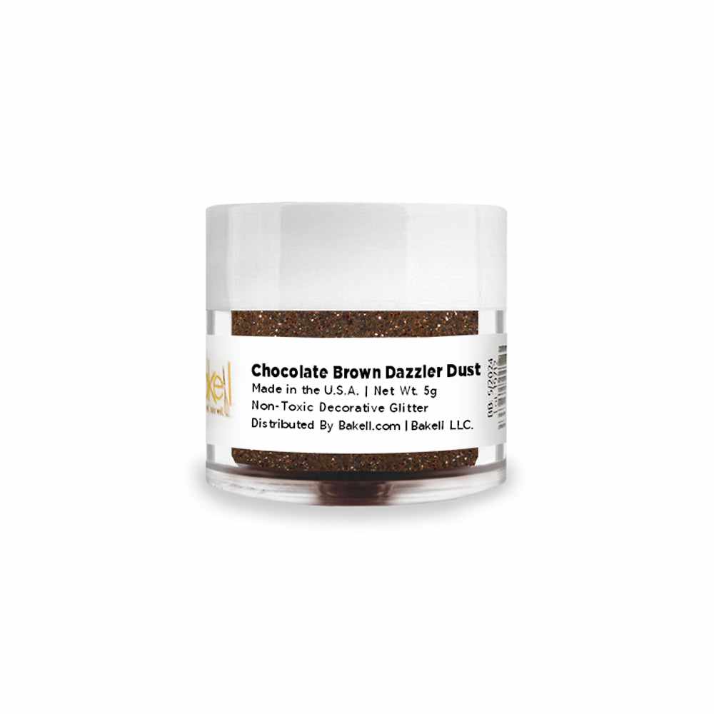 Chocolate Brown Dazzler Dust&#xAE; 5 Gram Jar