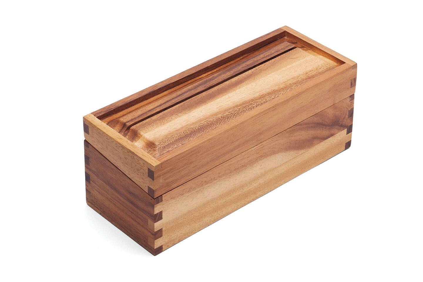 Brown Double Recipe Box