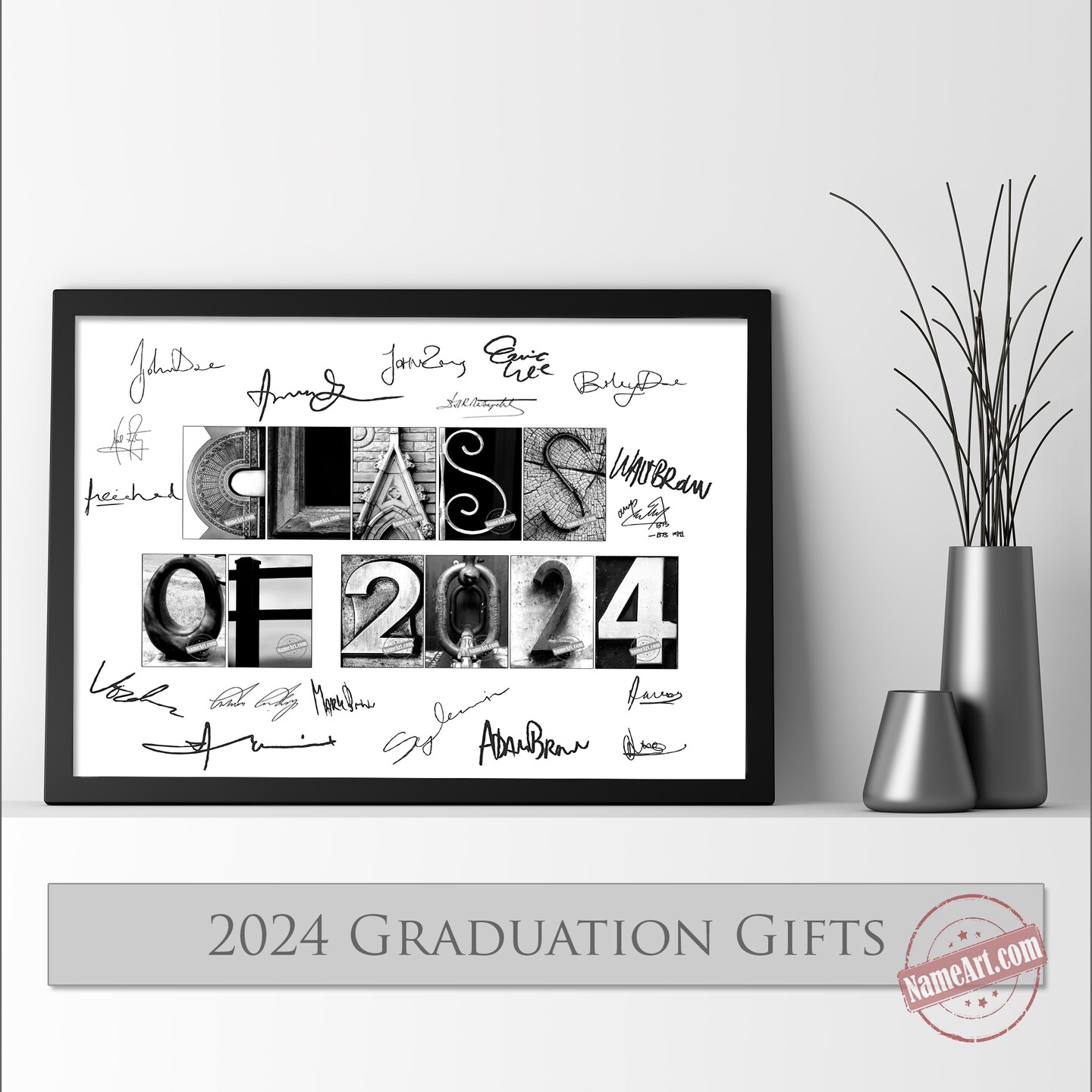 Graduation gifts and presents. Personalized gift for the 2024 grad. Custom 11x14 print that