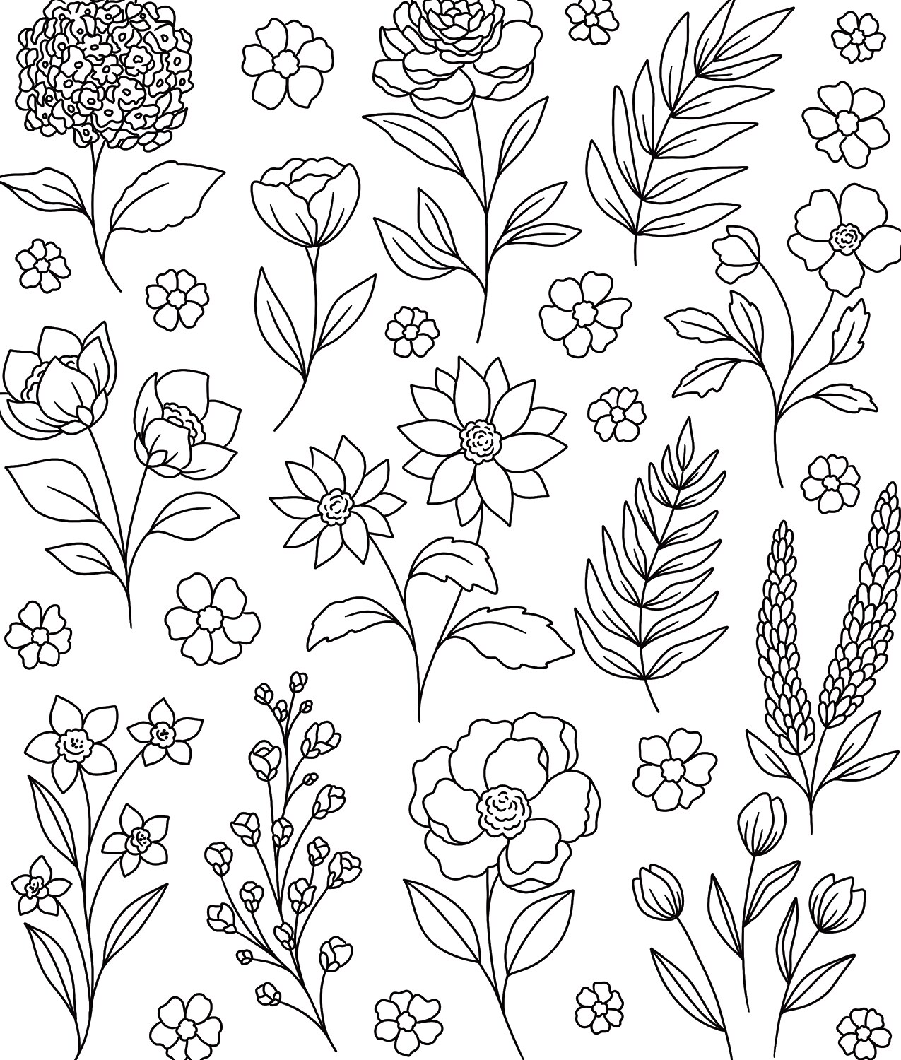 On the Bright Side Coloring Book: Floral Patterns to Help You Relax, Unwind, and Focus on the Good