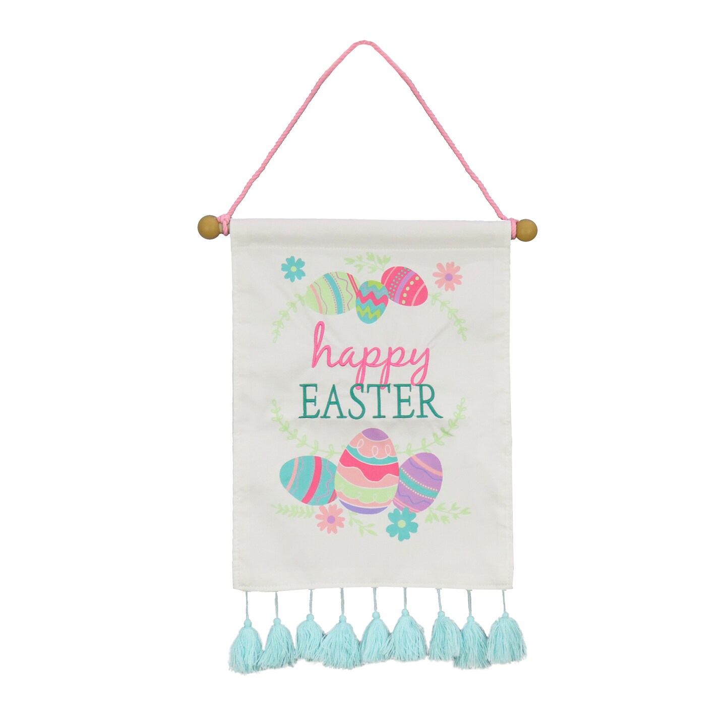 19&#x22; Happy Easter with Eggs Banner