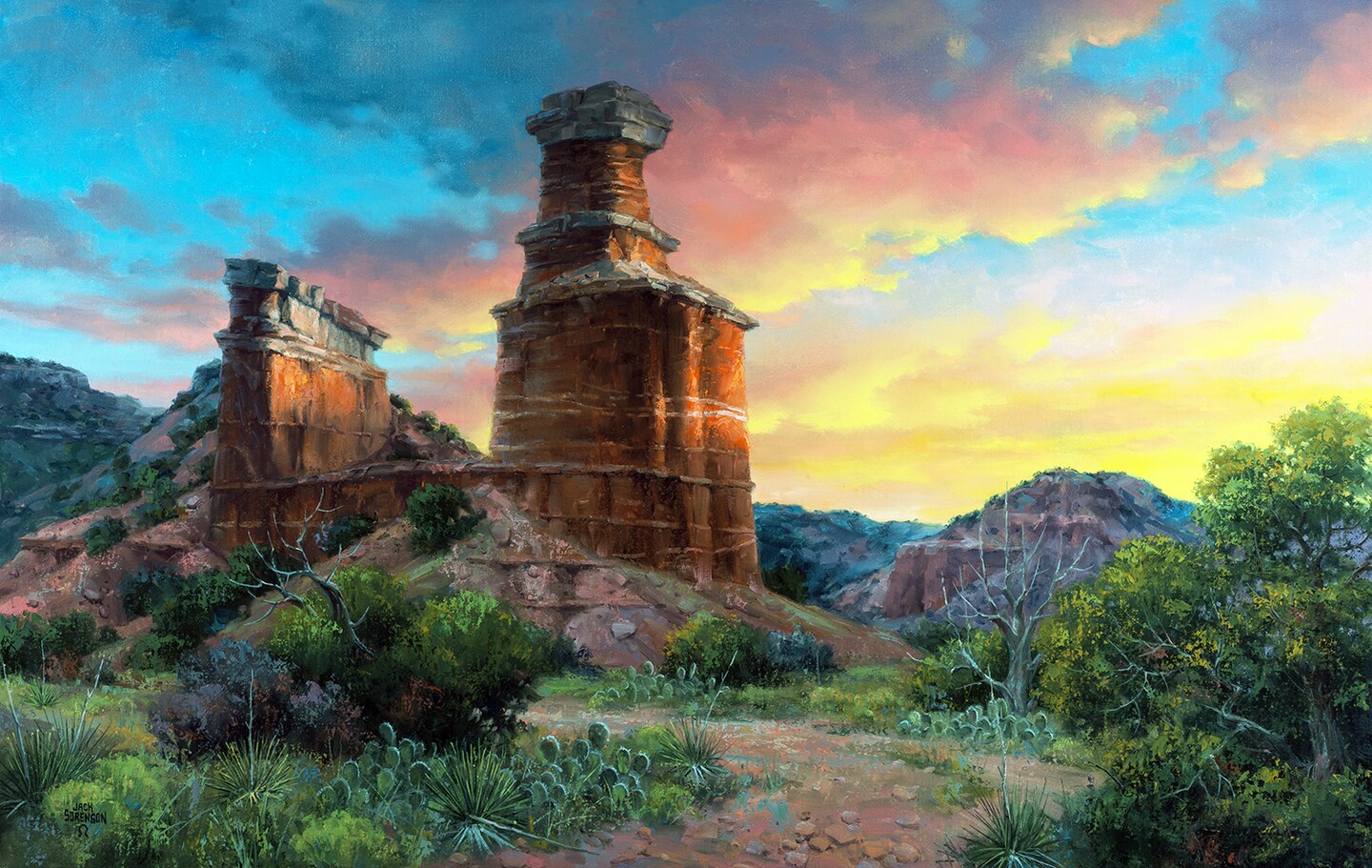 Sunsout Spell of the Palo Duro 550 pc   Jigsaw Puzzle 16946