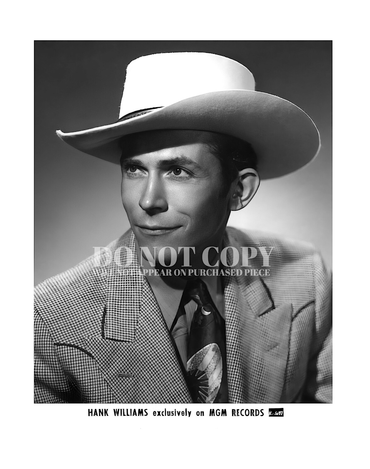 Hank Williams Photograph X 10 Magnificent 1948 Portrait