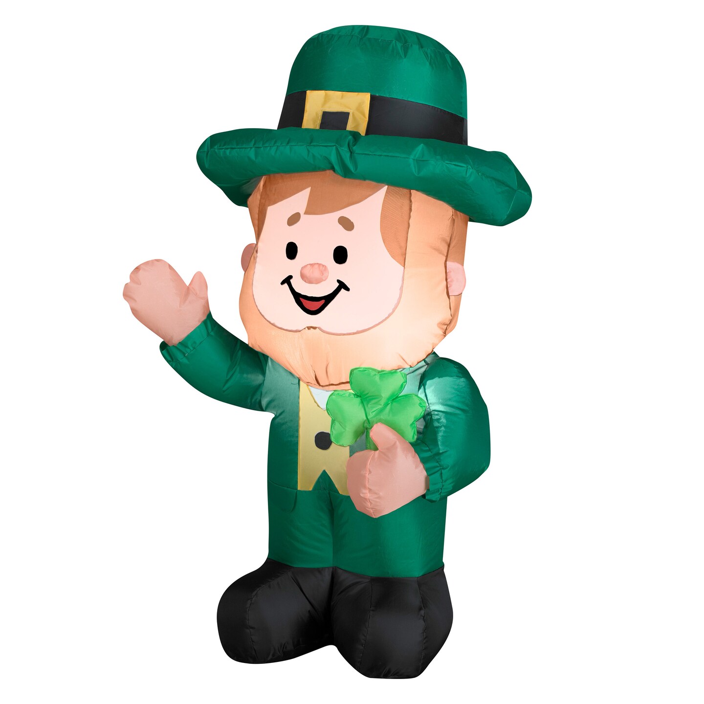 National Tree Company Inflatable Waving Leprechaun, Battery Operated, Valentine&#x27;s Day Collection, 20 Inches