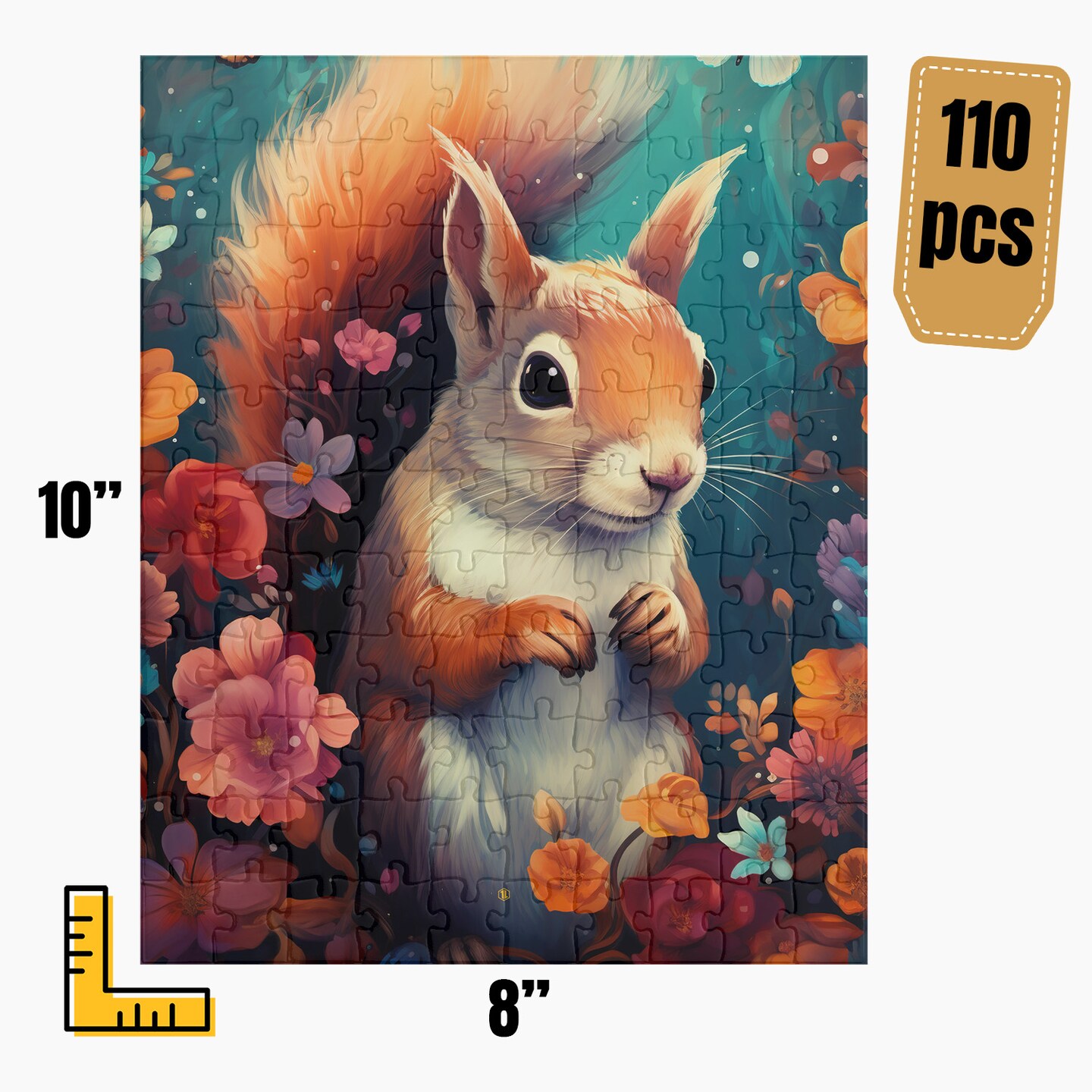 Squirrel Jigsaw Puzzle, Family Game, Holiday Gift | S1 product 2