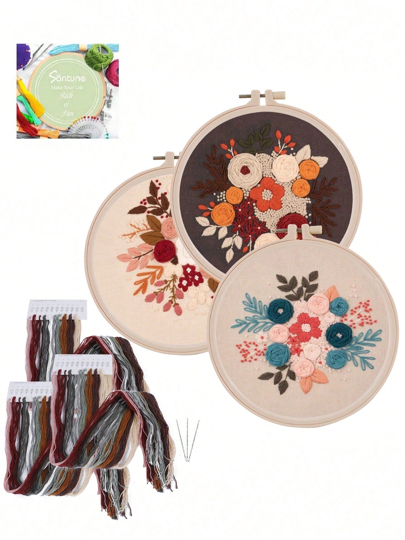 1 Set Embroidery Starter Kit with Pattern and Instructions Cross