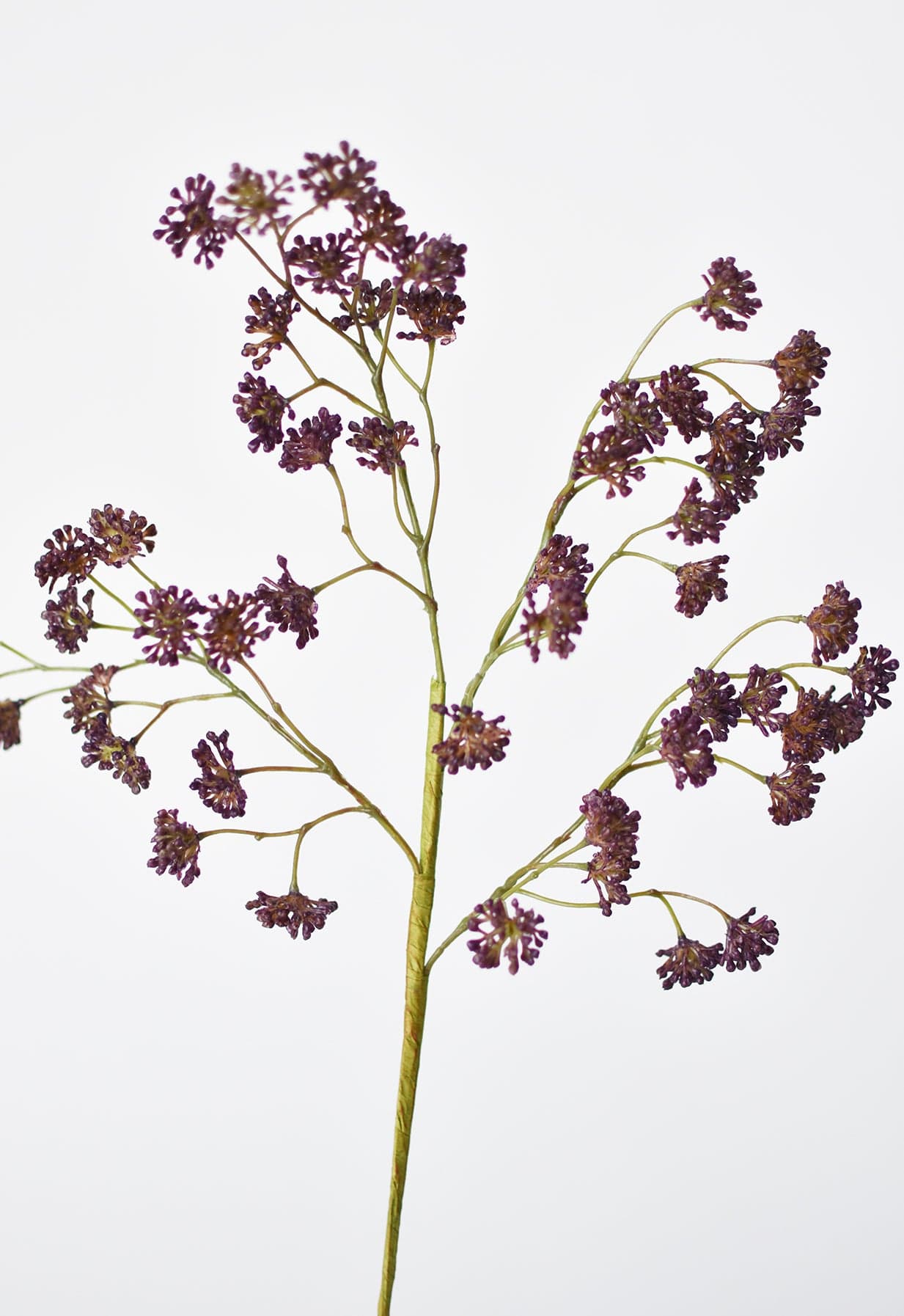 16&#x22; Faux Purple Soft Sedum Berry Stem